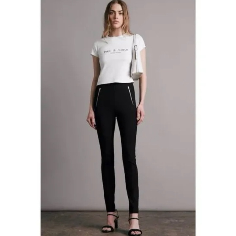 Rag & Bone Simone Skinny Snap Ankle High Waisted Pant size 4
